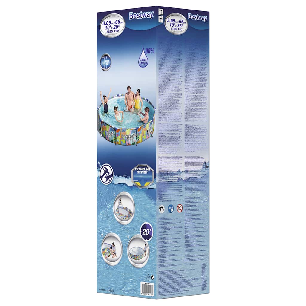 Piscina con Telaio Steel Pro 305x66 cm