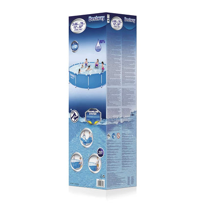 Set Piscina con Telaio Steel Pro 366x76 cm
