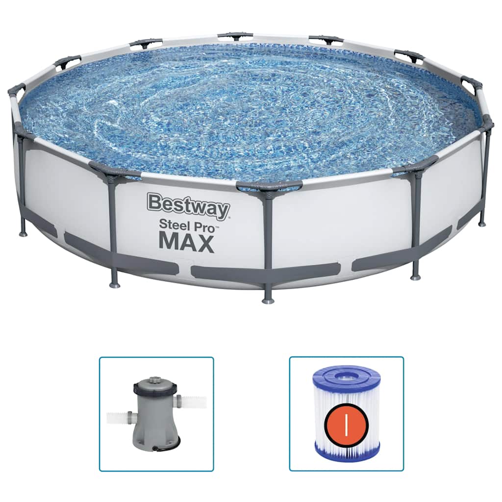 Set Piscina Steel Pro MAX 366x76 cm