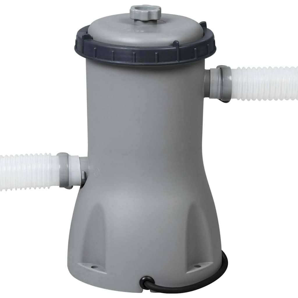 Set Piscina con Tettoia Power Steel 396x107 cm