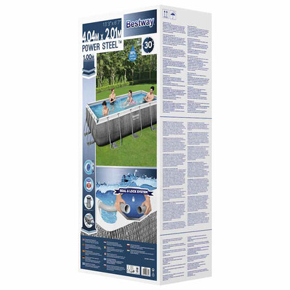 Set Piscina Power Steel 404x201x100 cm