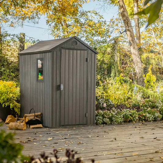 Keter Garden Shed Darwin 46 Gray Wood Look