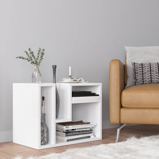 Tavolino Moderno in Particle Board Bianco