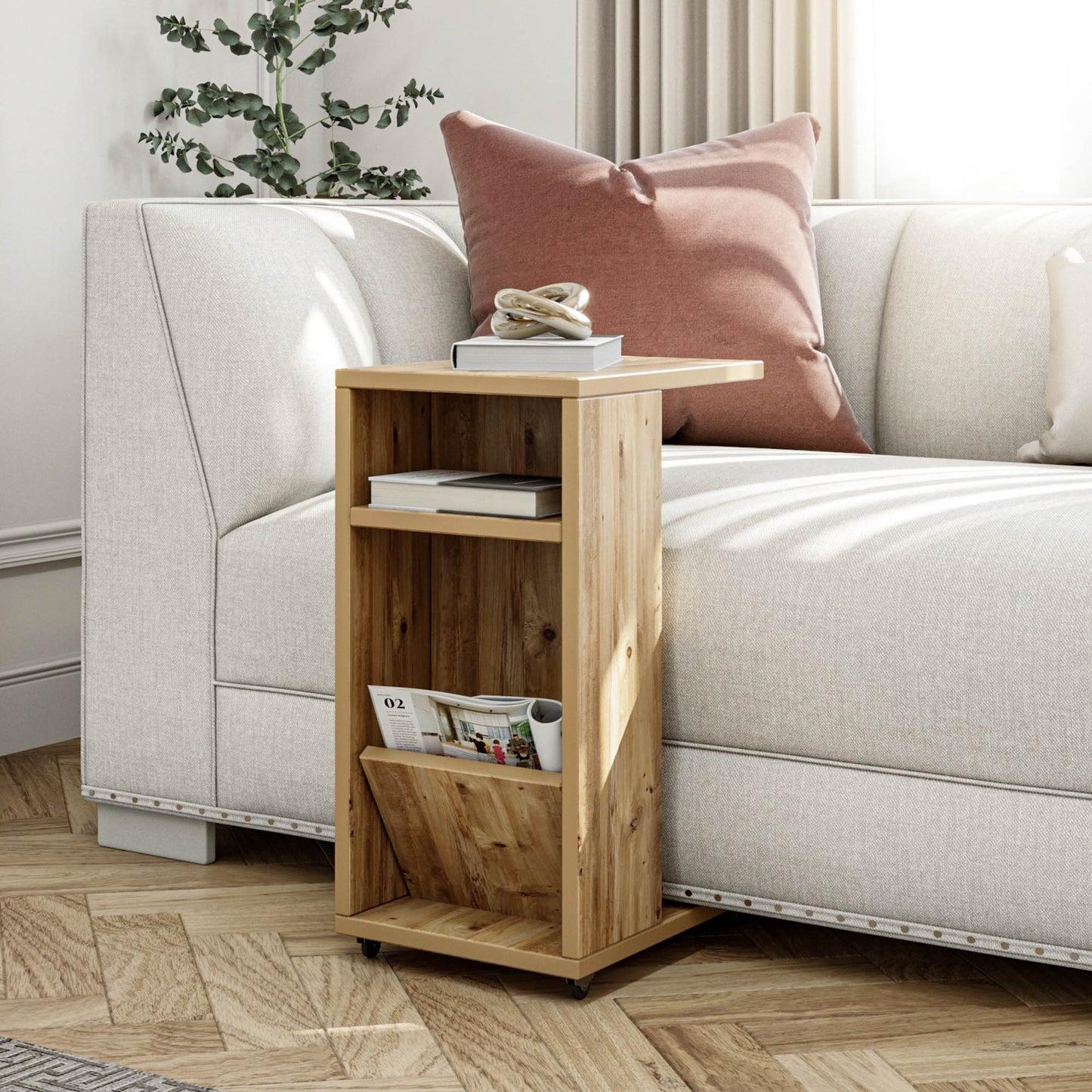 Tavolino Moderno in Particle Board Bianco