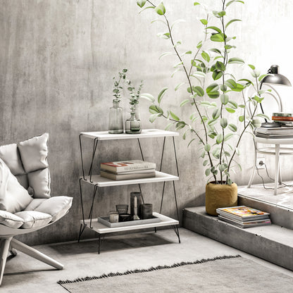 Tavolino Moderno in Particle Board Bianco