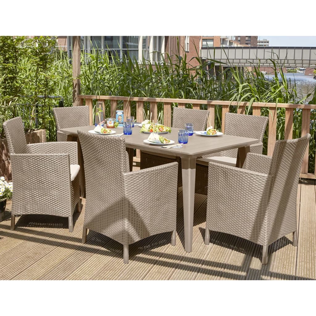 Keter Sedia da Pranzo da Giardino Iowa Cappuccino 215519