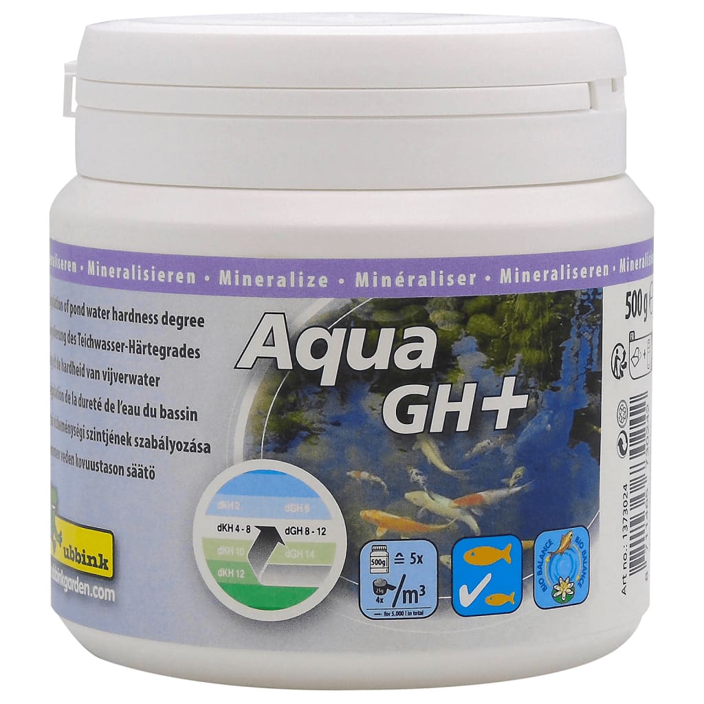 Ubbink Trattamento Acqua Laghetto Aqua GH+ 500g per 5000L