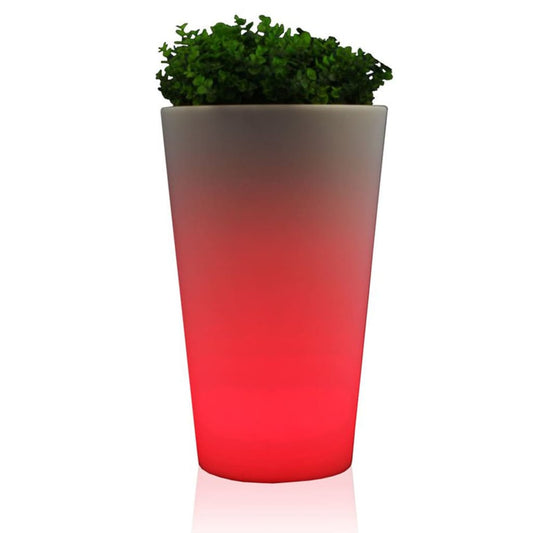 Eurotrail Rechargeable LED Lamp/Round Flower Pot 38 cm