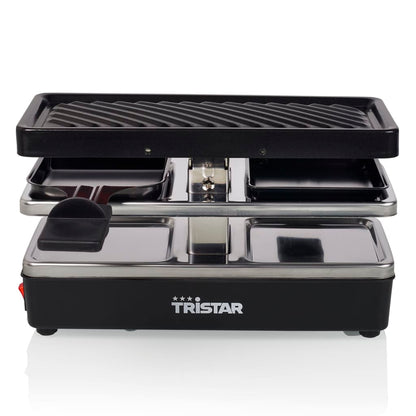 Tristar Griglia Raclette per 2 Persone RA-2741 400 W 23,8x10,4 cm Nera - homemem39