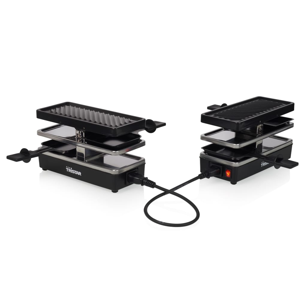 Tristar Griglia Raclette per 2 Persone RA-2741 400 W 23,8x10,4 cm Nera - homemem39