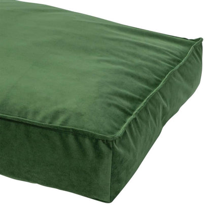 Madison Cuscino per Cani Velvet 100x70x15 cm Verde - homemem39