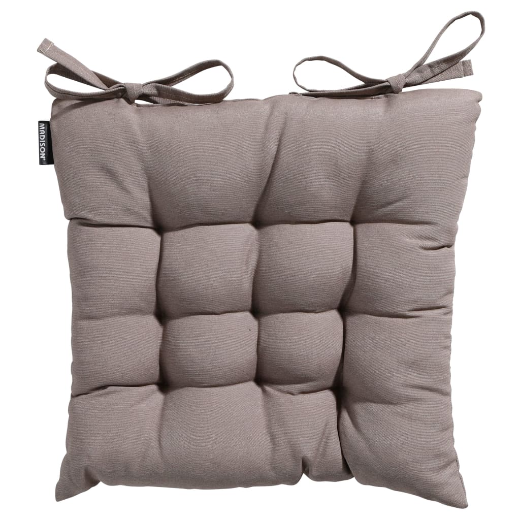 Madison Cuscino da Seduta Panama 46x46 cm Grigio Talpa