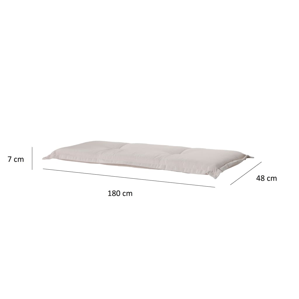 Madison Cuscino per Panche Panama 180x48 cm Beige Chiaro