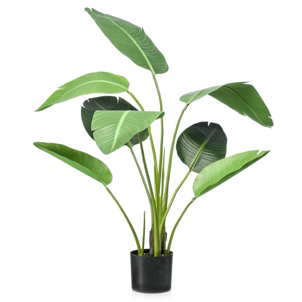 Emerald Pianta Strelitzia Artificiale 120 cm in Vaso Verde