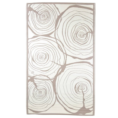 Esschert Design Tappeto da Esterno 240x150 cm Anelli di Crescita