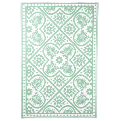 Esschert Design Tappeto da Esterno 182x122 cm a Tessere Verde e Bianco - homemem39