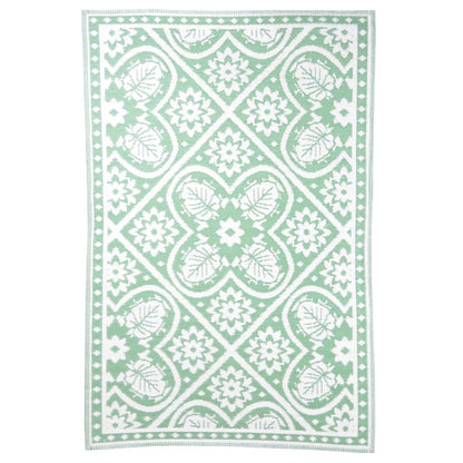 Esschert Design Tappeto da Esterno 182x122 cm a Tessere Verde e Bianco - homemem39