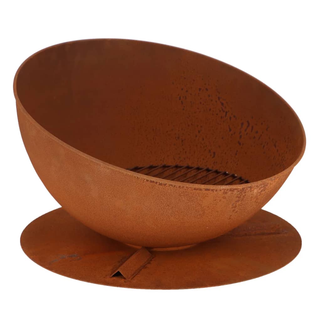 Esschert Design Inclined Brazier on Rust Disc