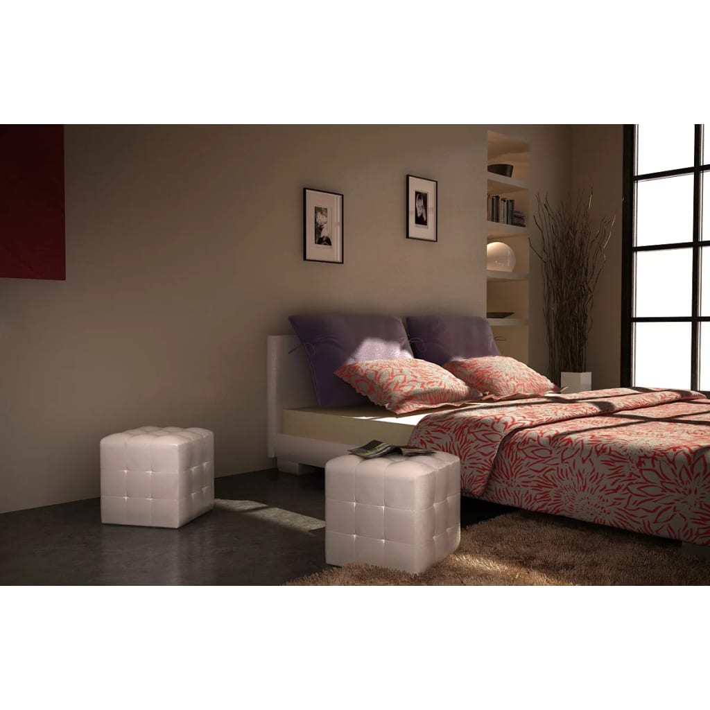 Sgabelli a Cubo Bianchi - homemem39