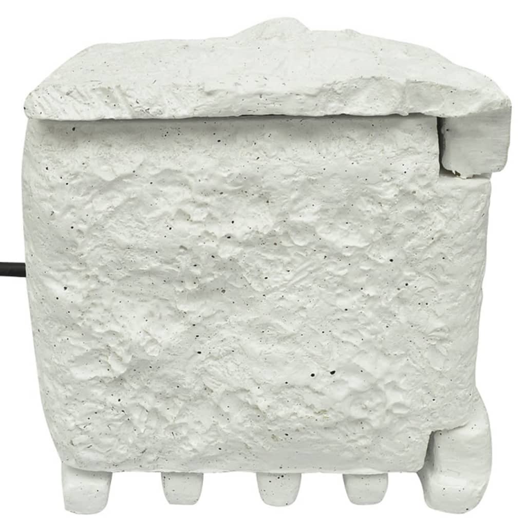 Presa Elettrica da Esterno 4 Spine Impermeabile Resina Bianca - homemem39