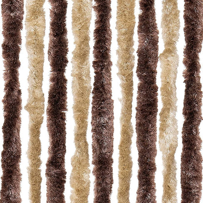 Zanzariera Beige e Marrone Chiaro 90x220cm Ciniglia