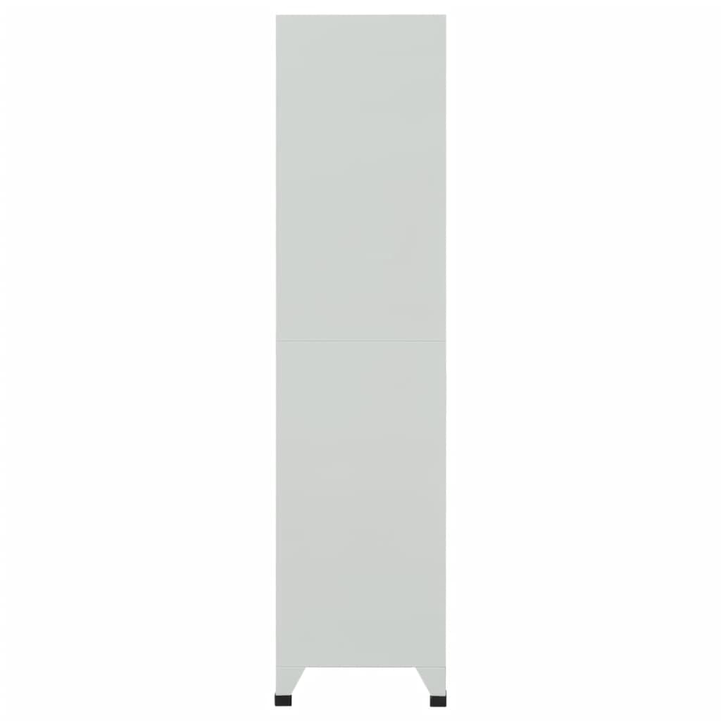 Armadietto a Chiave con 6 Scomparti in Acciaio 90x45x180 cm