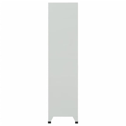 Armadietto a Chiave con 6 Scomparti in Acciaio 90x45x180 cm