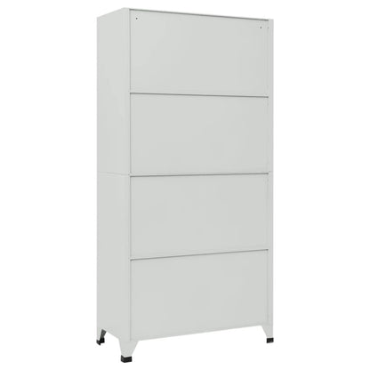Armadietto a Chiave con 6 Scomparti in Acciaio 90x45x180 cm | homemem39