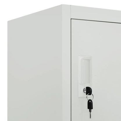 Armadietto a Chiave con 6 Scomparti in Acciaio 90x45x180 cm