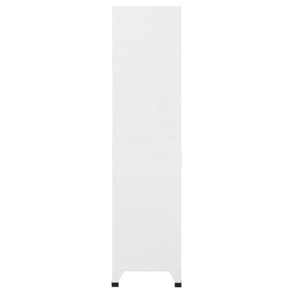 Armadietto a Chiave con 6 Scomparti in Acciaio 90x45x180 cm