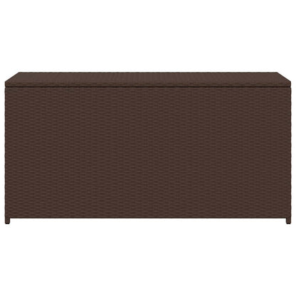 Baule da Giardino Marrone 120x50x60 cm in Polyrattan - homemem39