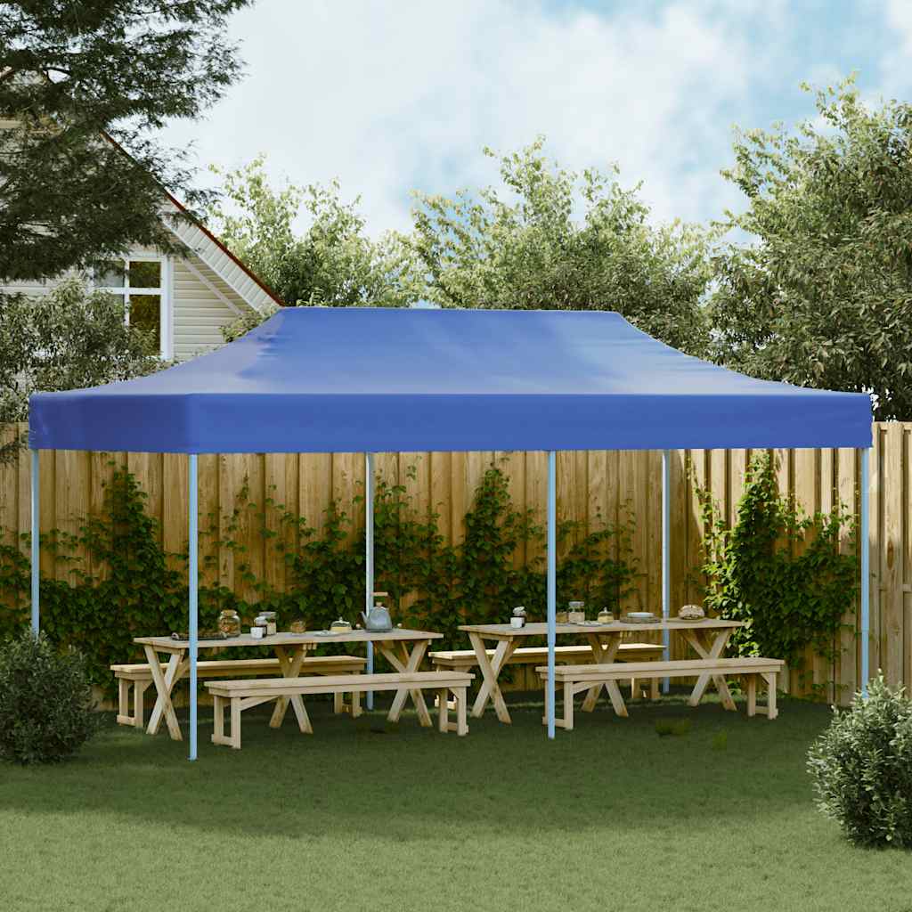 Tenda Pieghevole Pop-Up 3x6 m Blu - homemem39