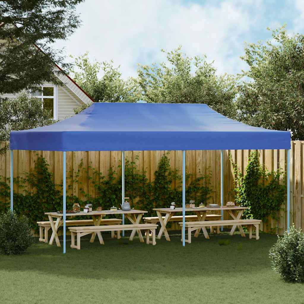 Tenda Pieghevole Pop-Up 3x6 m Blu