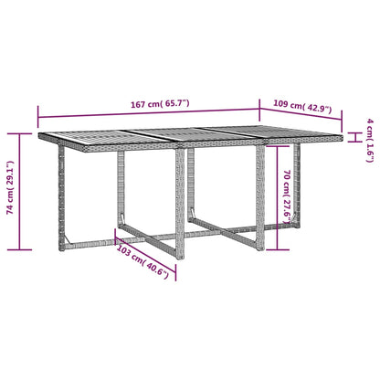 Set da Pranzo da Giardino 11 pz con Cuscini in Polyrattan Nero | homemem39