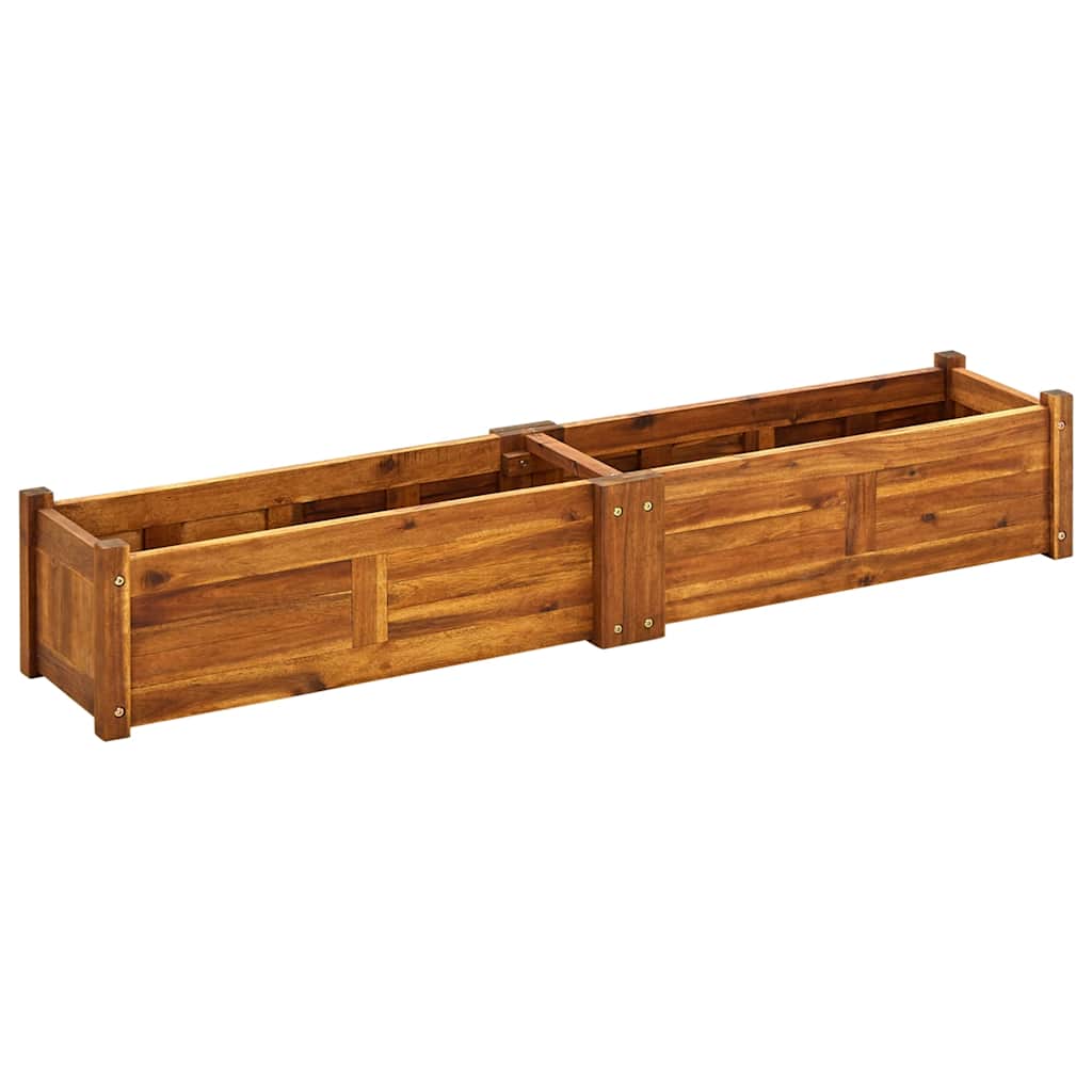 Letto Rialzato da Giardino in Legno di Acacia 150x30x25 cm | homemem39