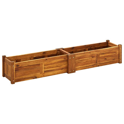 Letto Rialzato da Giardino in Legno di Acacia 150x30x25 cm | homemem39
