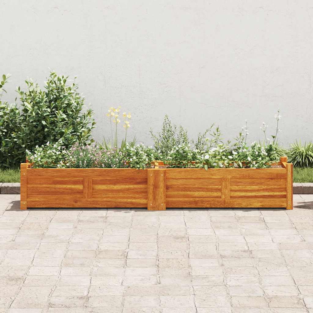 Letto Rialzato da Giardino in Legno di Acacia 150x30x25 cm | homemem39