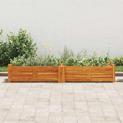 Letto Rialzato da Giardino in Legno di Acacia 150x30x25 cm | homemem39