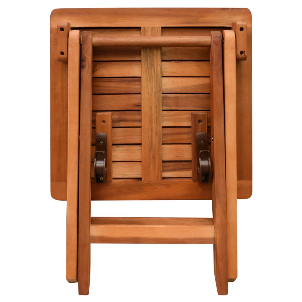 Lettino Prendisole con Tavolo in Legno Massello di Acacia | homemem39