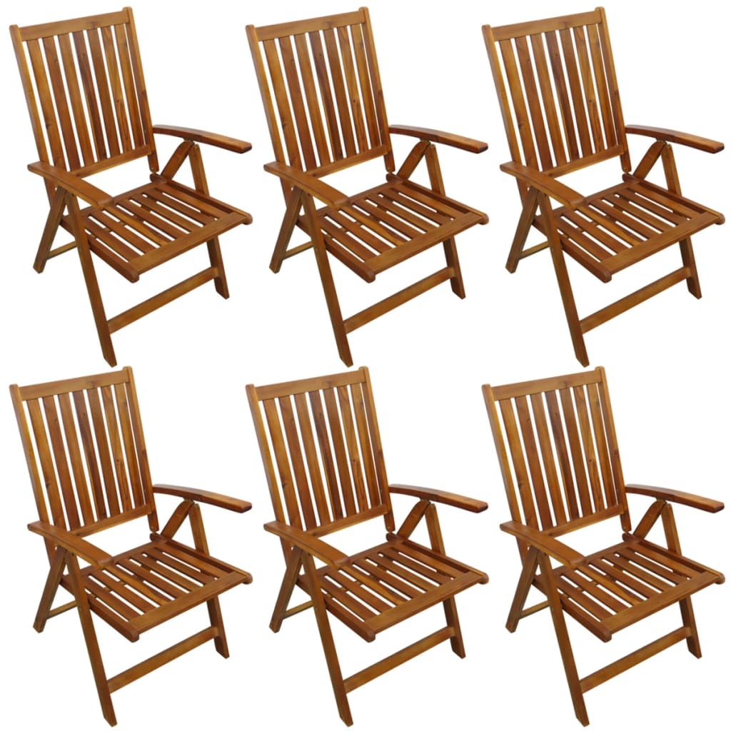 Set da Pranzo da Giardino 7 pz in Legno Massello di Acacia | homemem39