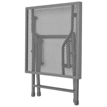 Lettini Prendisole 2 pz con Tavolino in Acciaio Antracite - homemem39