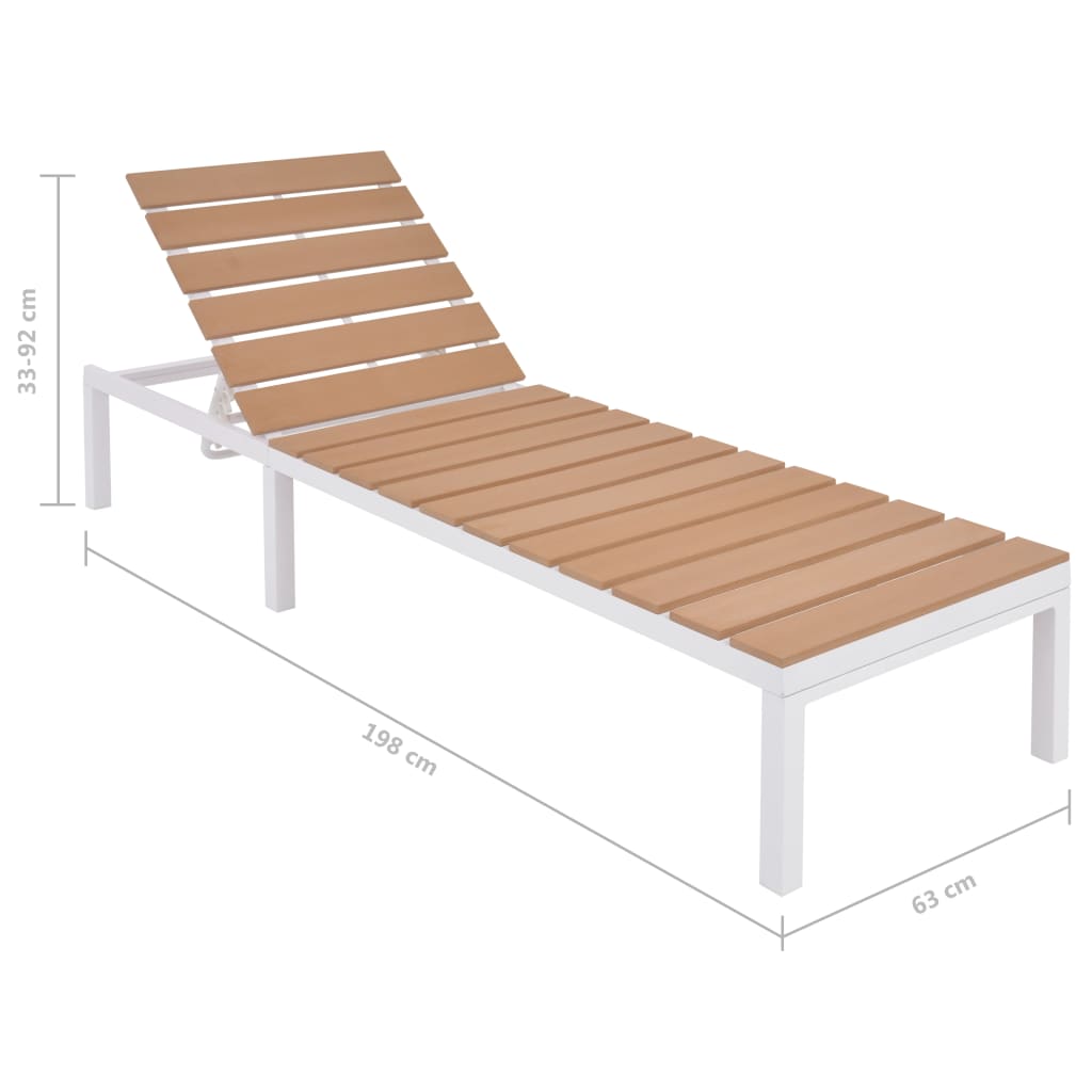 Set Divani da Giardino 5 pz con Cuscini in Alluminio e WPC - homemem39