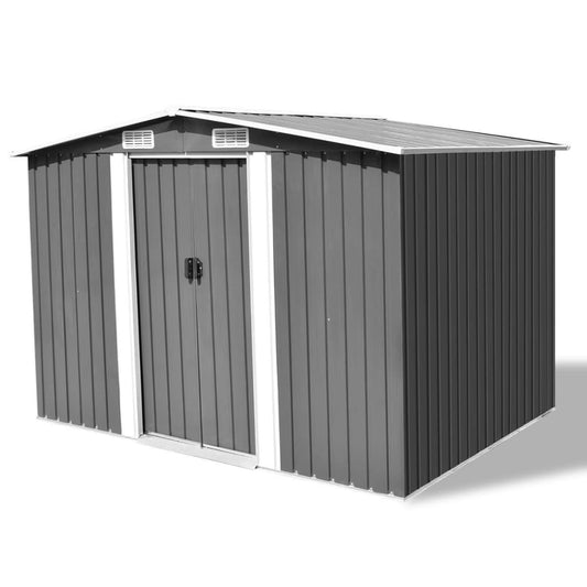 Gray Metal Tool Shed 257x205x178 cm