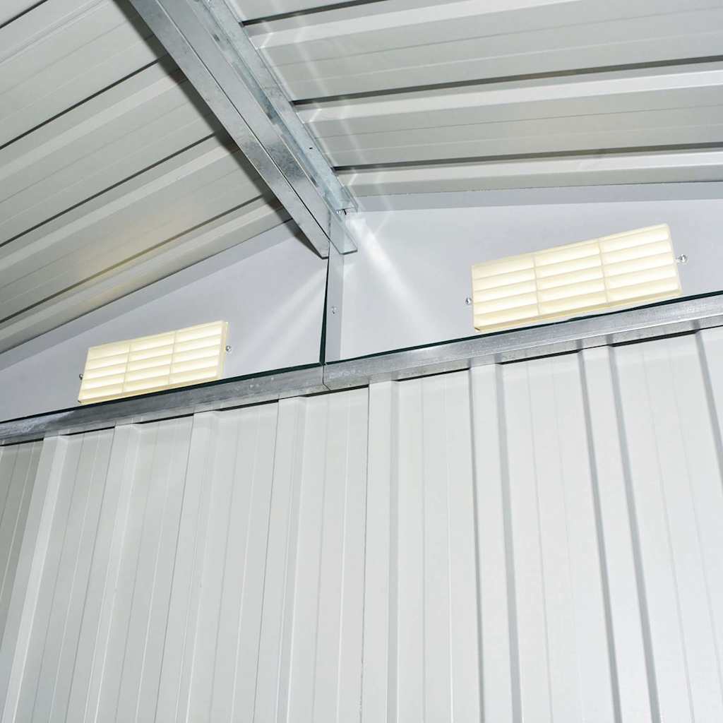 Capanno per Attrezzi in Metallo Verde 204x132x186 cm - homemem39