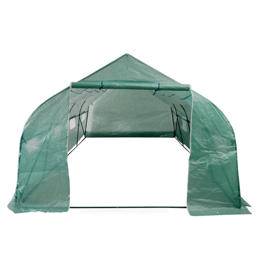 Serra Polietilene Portatile Accessibile Struttura Acciaio 18 m² | homemem39