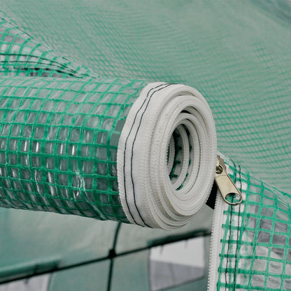 Serra Polietilene Portatile Accessibile Struttura Acciaio 18 m² - homemem39