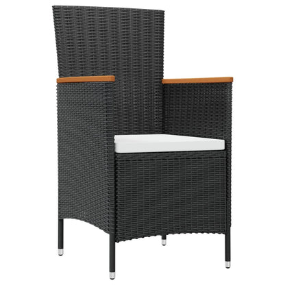 Set da Pranzo da Giardino 7 pz con Cuscini in Polyrattan | homemem39
