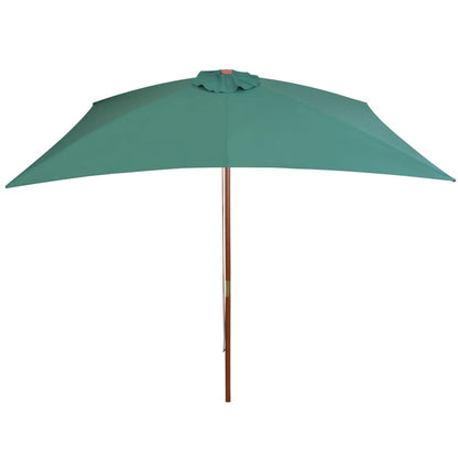 Ombrellone 200x300 cm con Palo in Legno Verde | homemem39