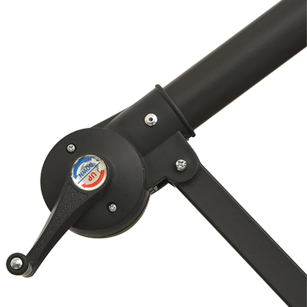 Ombrellone Pensile con Luci LED 300 cm Sabbia Palo in Metallo | homemem39