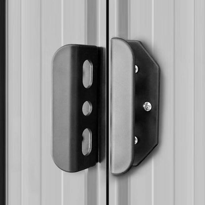 Capanno per Attrezzi in Metallo Grigio 204x132x186 cm - homemem39